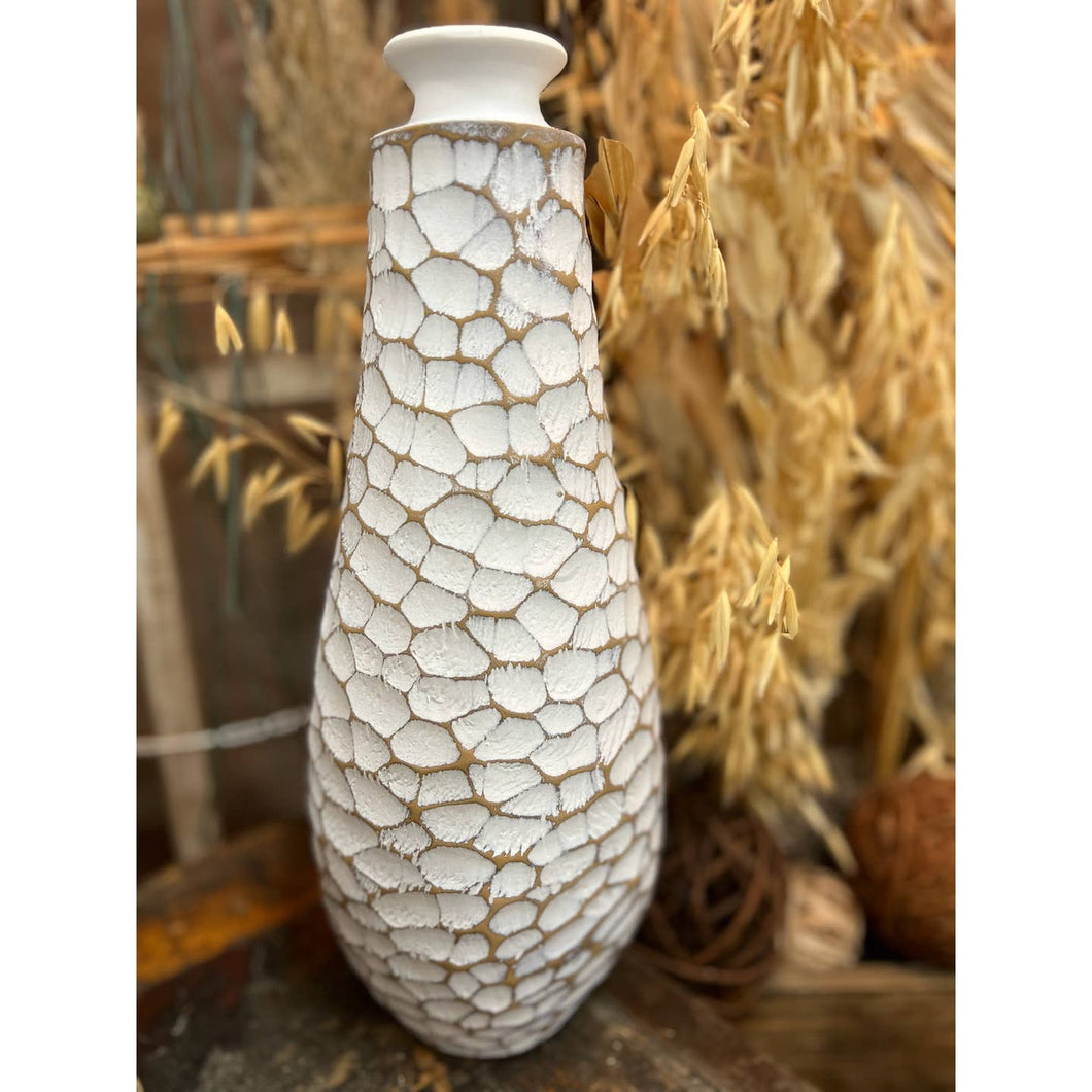 Ridged Bottle Top Vase