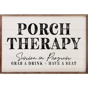 Porch Therapy Session in Progress