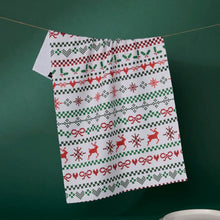 Load image into Gallery viewer, Holiday Geometry Kitchen &amp; Dish Towels
