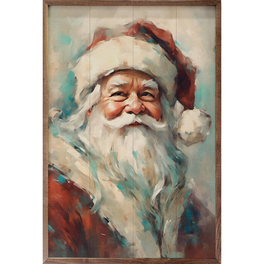 Red Santa Portrait Wall Art