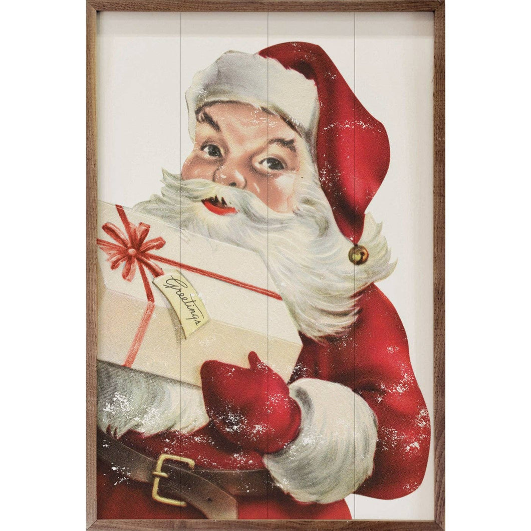Santa with Delivery Wall Art