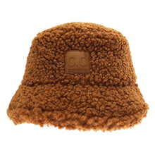 Load image into Gallery viewer, Sherpa Bucket Hat with Rubber Patch
