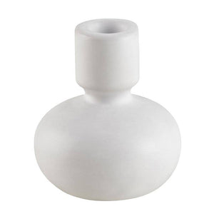 White Round Taper Candleholder