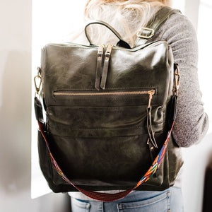 Convertible Backpack Shoulder Bag Carry All