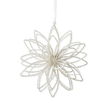Load image into Gallery viewer, Glittered 3-Dimensional Snowflake Ornament
