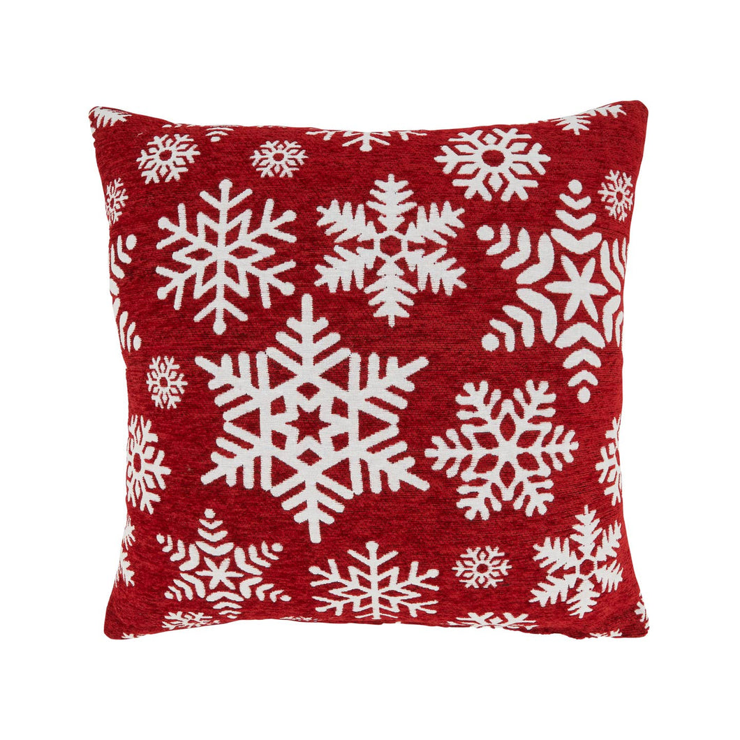 Snowflakes Throw Pillow