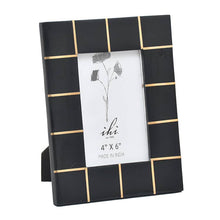 Load image into Gallery viewer, Black Photo Frame w/ Brass
