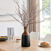 Load image into Gallery viewer, Sleek Two Tone Tabletop Vase
