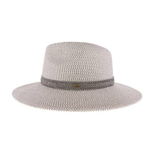 Two-Tone Heathered C.C Panama Hat