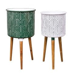 Leaf Enamel Planters