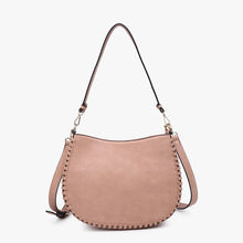 Load image into Gallery viewer, Raquel Whipstitch Trim Crossbody/Saddle Bag
