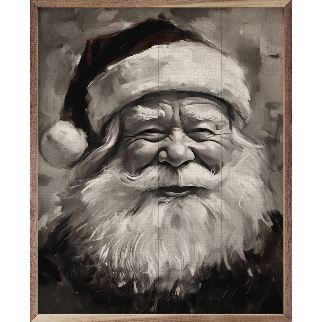 Black & White Santa Wall Art