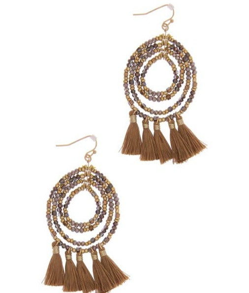 Varkala Beaded Hoop Earring