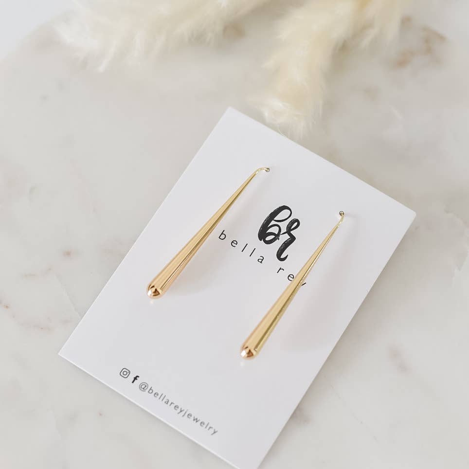 Charlotte Hoops 18k Gold Plated Earrings