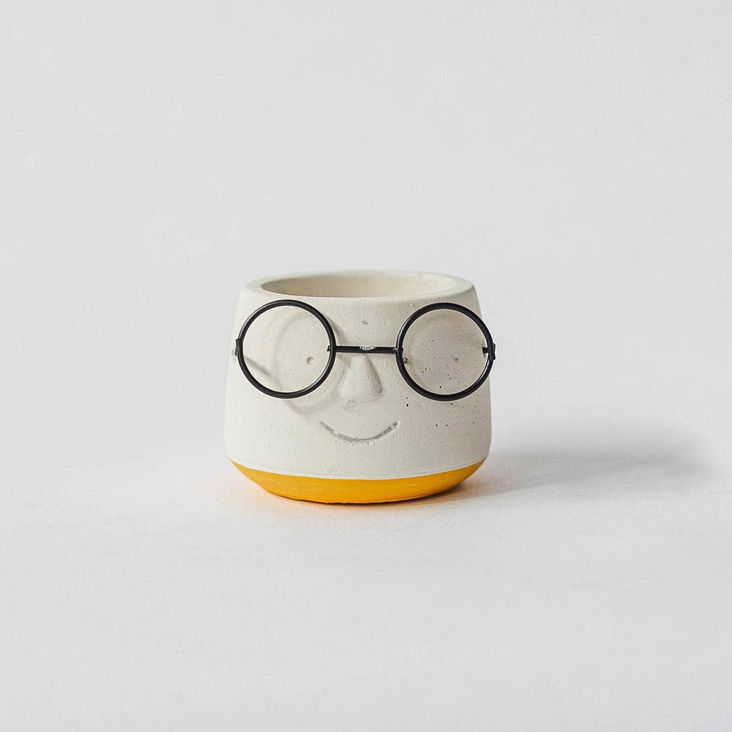 Flower Pot With Glasses