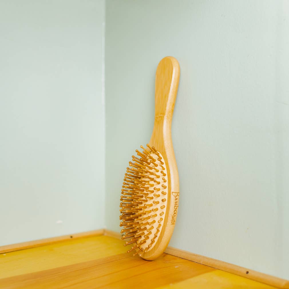 Bamboo Round Paddle Hairbrush