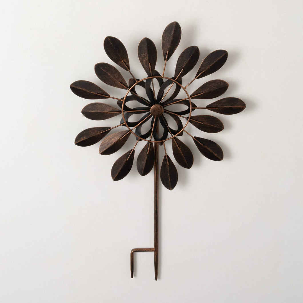 Spinning Flower Petal Stake
