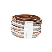 Load image into Gallery viewer, On the Line Leather Bracelet
