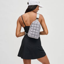Load image into Gallery viewer, Quilted Puffer Nylon Sling Backpack
