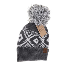 Load image into Gallery viewer, Aztec Pom Hat
