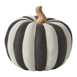 Matte Black & White Pumpkin
