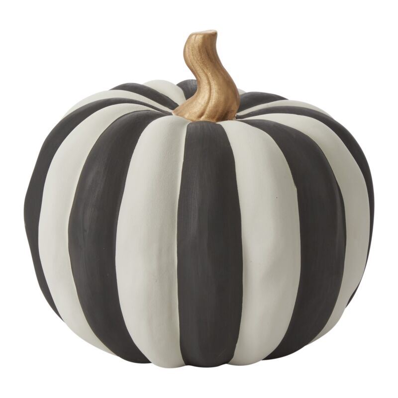 Matte Black & White Pumpkin
