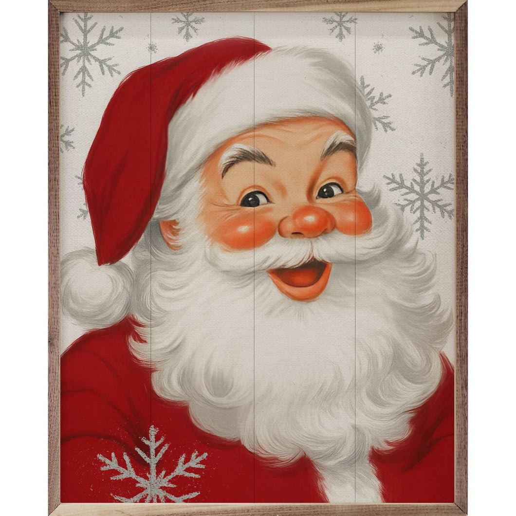 Cherry Santa Snowflakes Wall Art