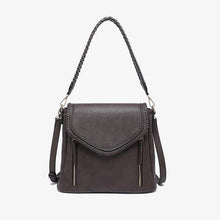Load image into Gallery viewer, Lorelei Double Zip Whipstitch Trim Crossbody

