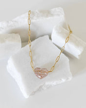 Load image into Gallery viewer, Bella Acrylic Heart Charm Necklace
