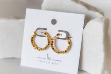 Load image into Gallery viewer, Hadley Gold Plated Hoop Earrings
