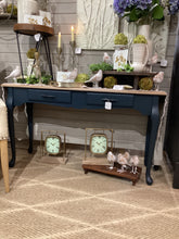 Load image into Gallery viewer, Blue Sofa Table
