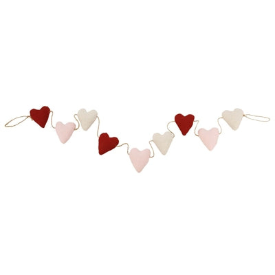 Plush Heart Garland