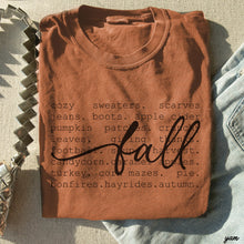 Load image into Gallery viewer, Fall Words T-Shirt
