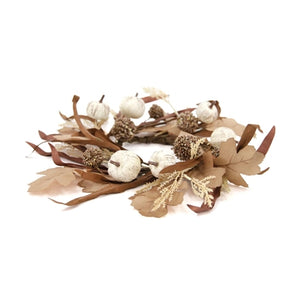 Pumpkin & Oak Leaf Candle Ring