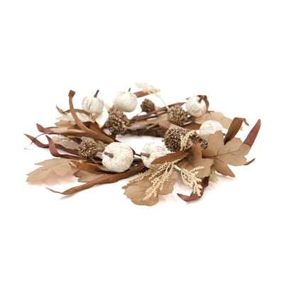 Pumpkin & Oak Leaf Candle Ring