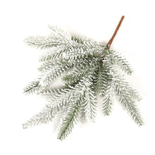 Load image into Gallery viewer, Flocked Pine Pick
