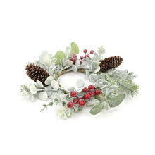 Load image into Gallery viewer, Frosted Eucalyptus and Berry Wreath
