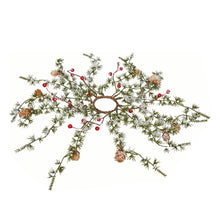 Load image into Gallery viewer, Frosted Mini Pine Red Berry Ring
