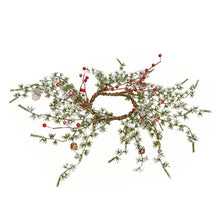 Load image into Gallery viewer, Frosted Mini Pine Red Berry Ring
