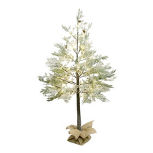 Load image into Gallery viewer, Lighted Flocked Cedar Tree
