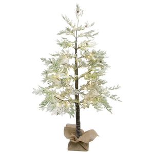 Flocked Cedar Tree