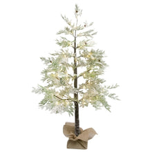 Load image into Gallery viewer, Lighted Flocked Cedar Tree
