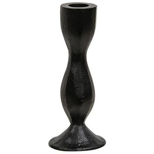 Hourglass Shaped Black Taper Holder
