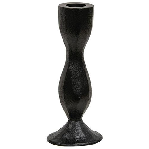 Hourglass Shaped Black Taper Holder