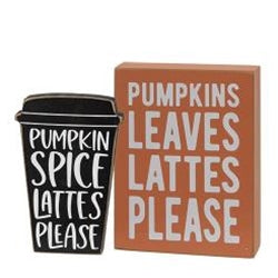 Pumpkin & Lattes Signs