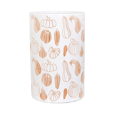 Orange Pumpkins Ceramic Canister