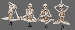 Mini Resin Yoga Skeleton