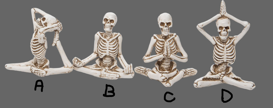 Mini Resin Yoga Skeleton