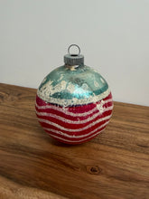 Load image into Gallery viewer, Pink &amp; Teal Shiny Bright Ornament
