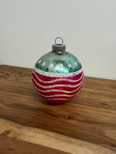 Load image into Gallery viewer, Pink &amp; Teal Shiny Bright Ornament
